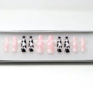 Press On Nails Long Coffin Shape "Udderly Impossible"